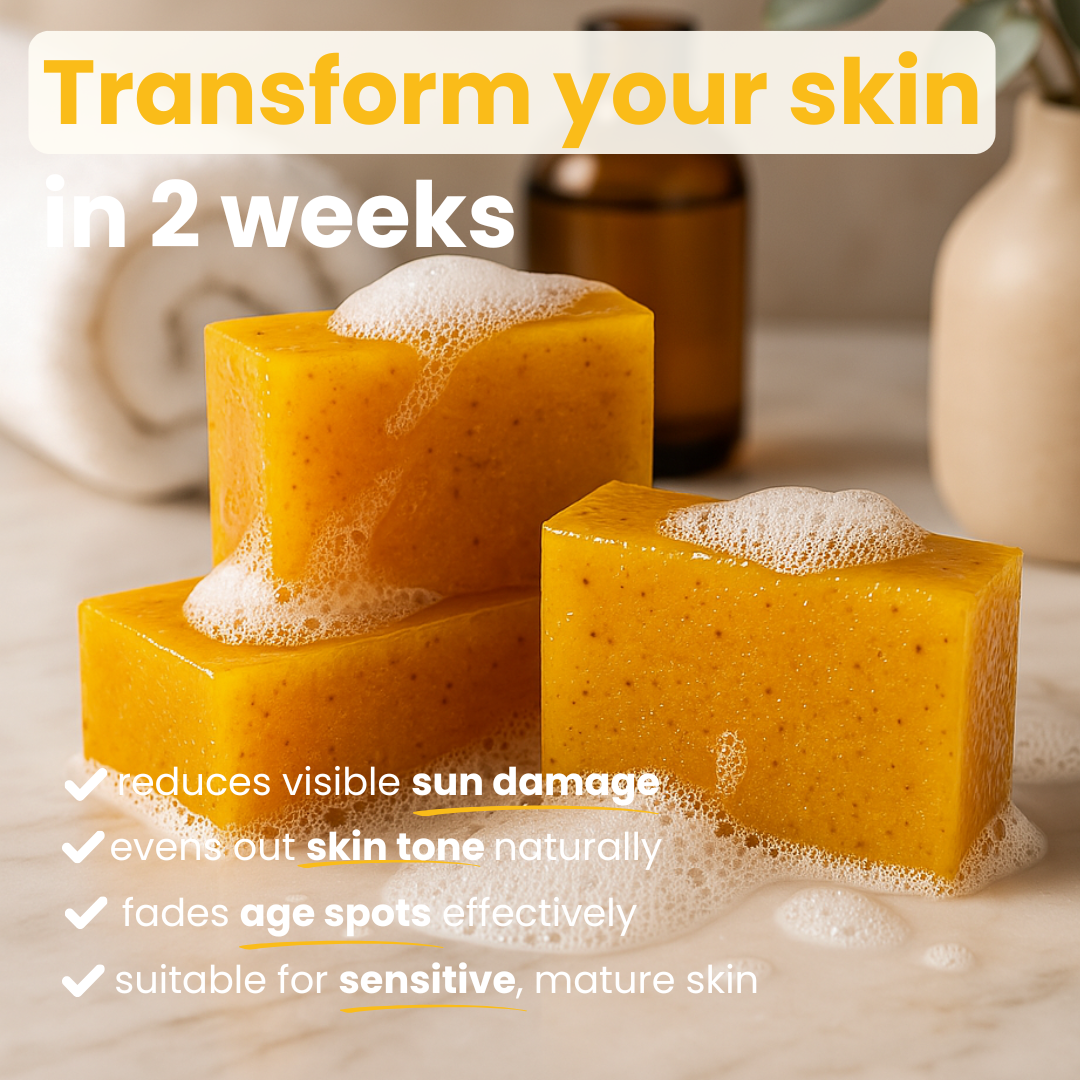 Lemon Turmeric & Kojic Acid Brightening Soap